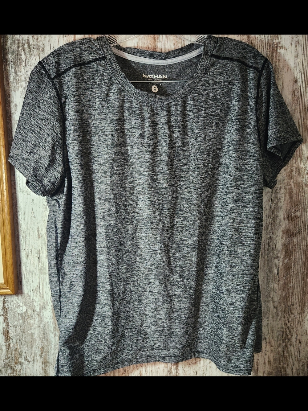 Nathan Women’s Short-Sleeve Performance Tee Running Race Marathon — Gray Heather